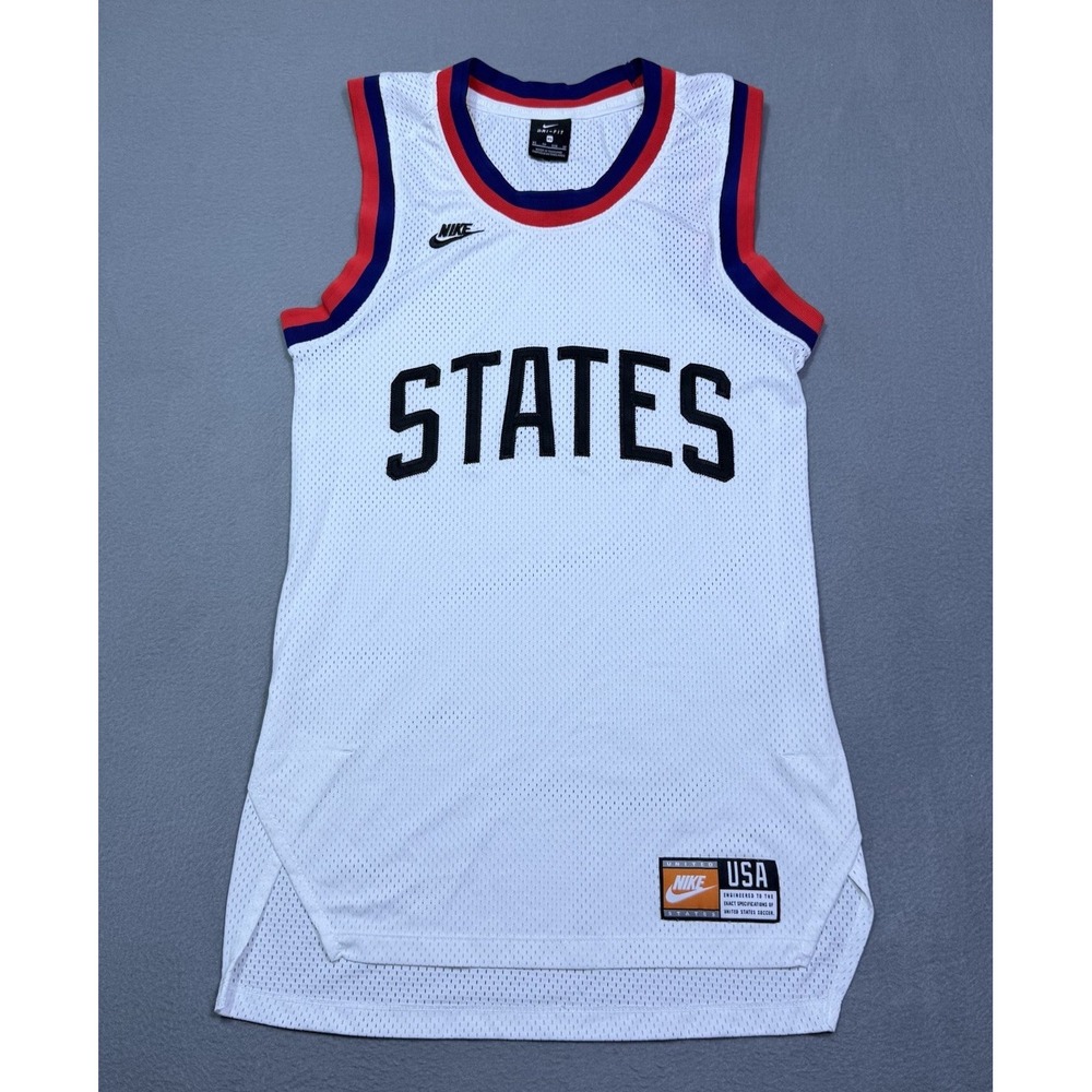 Nike USA USMNT Soccer Basketball Jersey Mens XS White States CI8342-100 2020